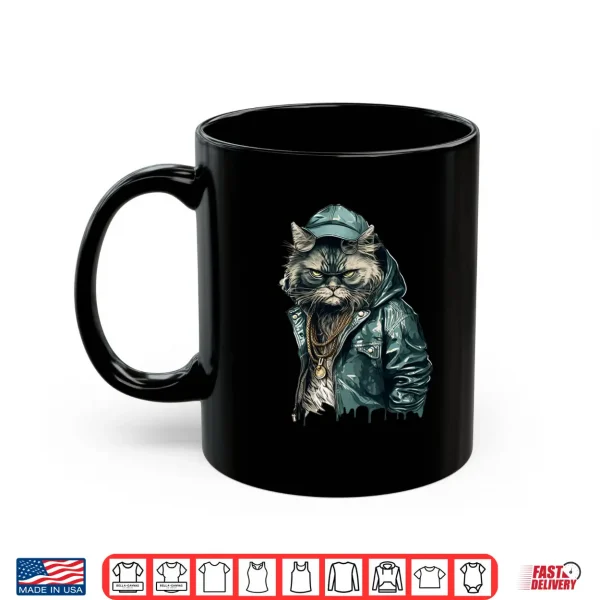 Mug Persian Cat Thug Cat Gangster Cat Gangster Life Shirt