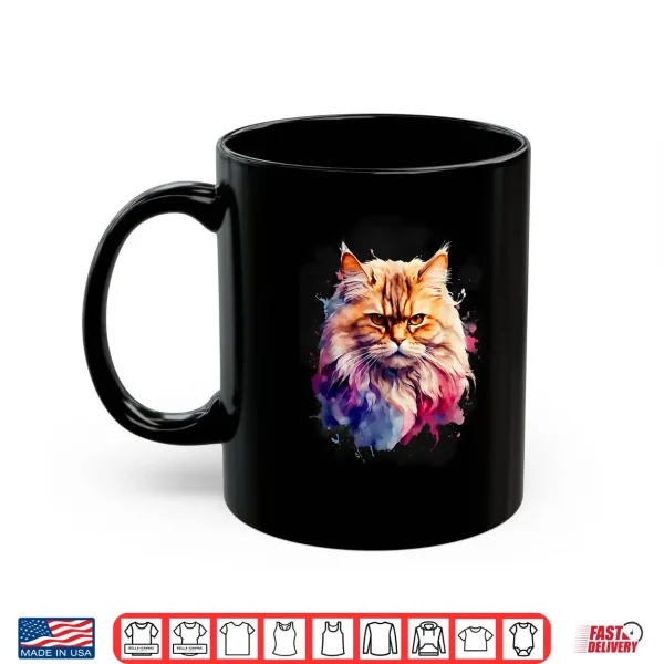 Mug Persian Cat Watercolor Family Tee All Ages Cat Lovers Shirt