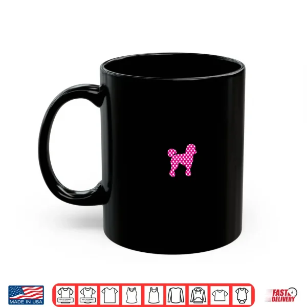 Mug Pink And White Polka Dot Poodle Shirt For 50s Sock Hop Dance Shirt