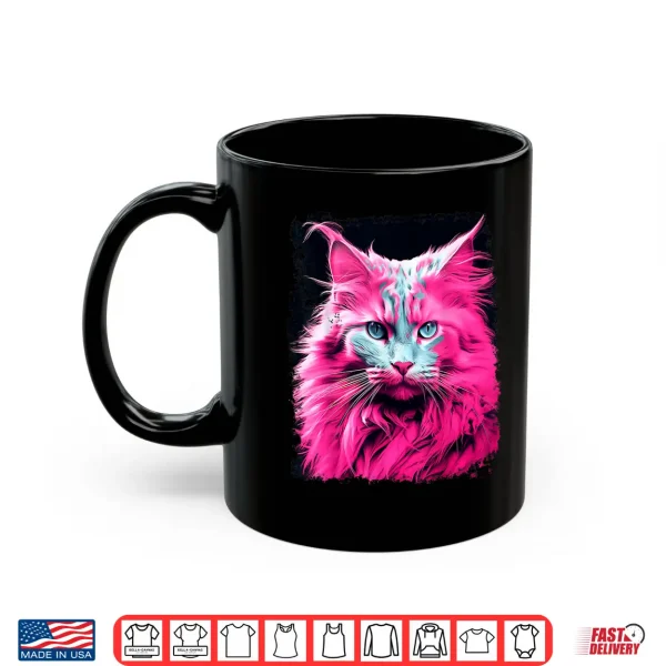 Mug Pink Maine Coon Cat Shirt