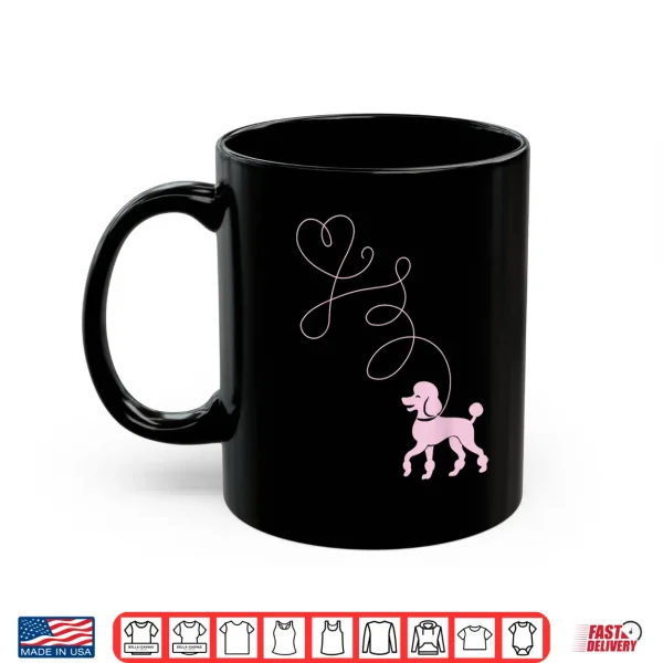 Mug Pink Poodle Dog Lover 50s Sock Hop Rockabilly 1950s Dance Shirt