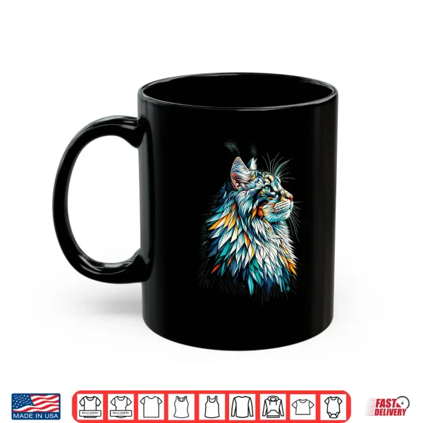 Mug Polygon Art Maine Coon Cat Maine Coons Shirt