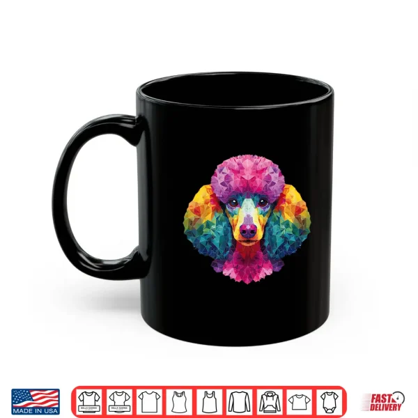 Mug Poodle Dog Colorful Art Graphic Shirt