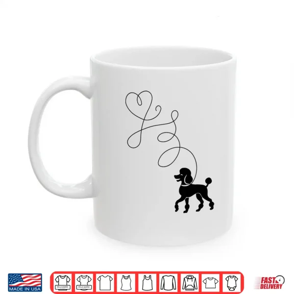 Mug Poodle Dog Lover 50s Sock Hop Rockabilly 1950s Dance Doo Wop Shirt