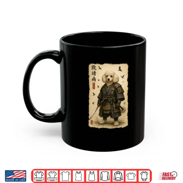 Mug Poodle Dog Samurai Art Japanese Vintage Shirt