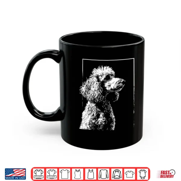 Mug Poodle Motif Pet Art Dog Poodle Shirt for Men Women Kids
