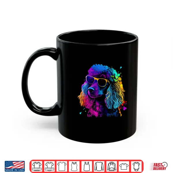 Mug Poodle Pop Art Colorful Design Poodle Lovers Shirt