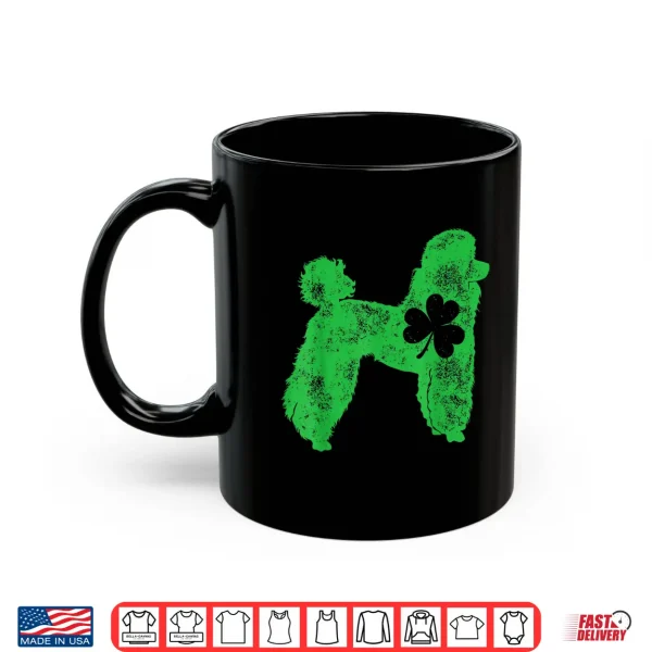 Mug Poodle St Patricks Day Boys Kids Girls Shamrock Dog Lover Shirt