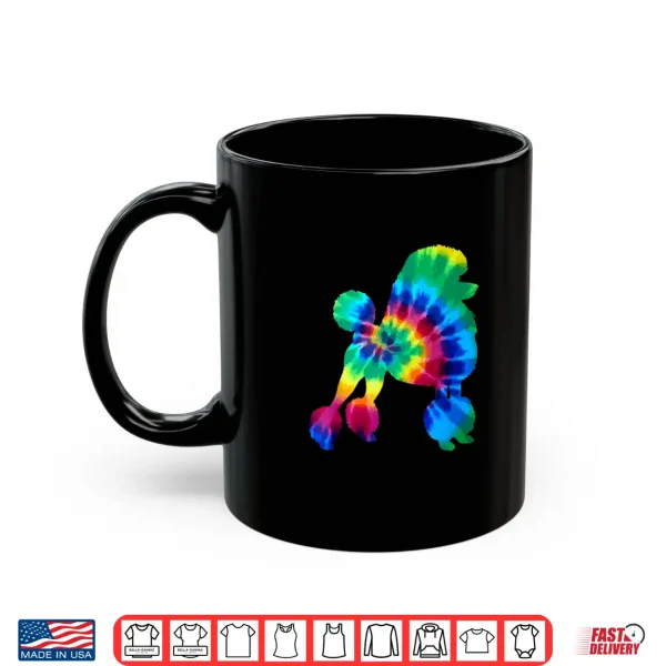 Mug Poodle Tie Dye Vintage Hippie Dog Mom Dad Poodle Shirt