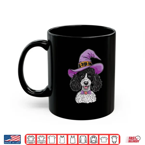 Mug Poodle Witch Dog Halloween Shirt