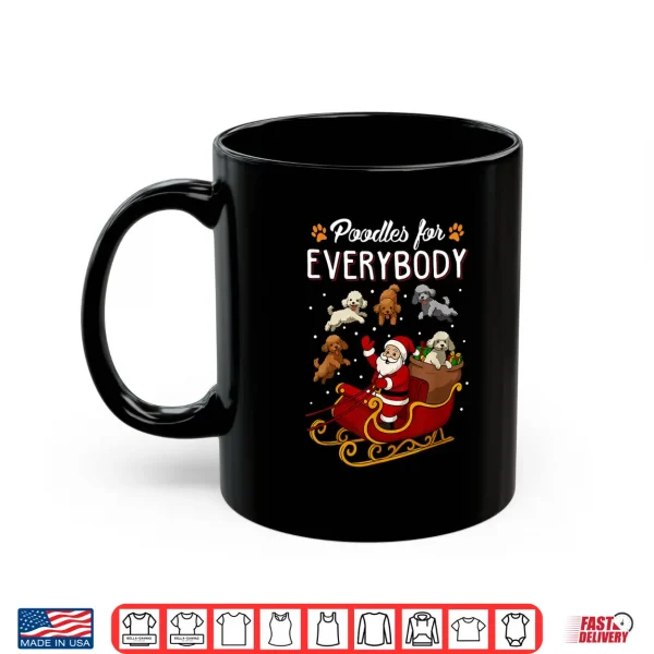 Mug Poodles Christmas Dog Mom Men Women Kids Funny Poodle Shirt