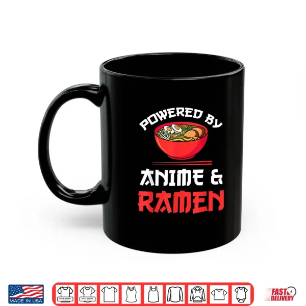 Mug Powered by Anime Ramen Merchandise Shirt