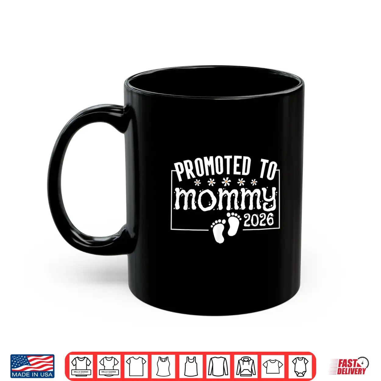 Promoted To Mommy 2026 Pregnancy Reveal For New Mom Mother Shirt Promoted To Mommy 2026 Pregnancy Reveal For New Mom Mother Shirt