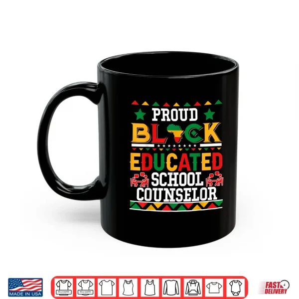 Mug Proud Black Educated School Counselor Costume Juneteenth Shirt
