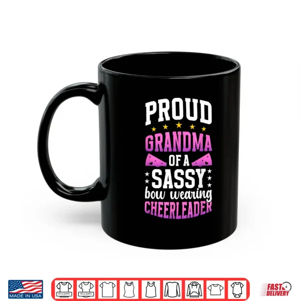 Mug Proud Grandma Of A Cheerleader Grandmother Cheer Grandma Shirt 2