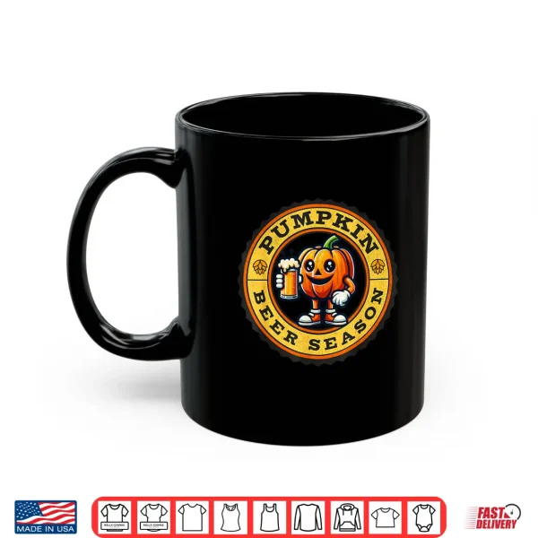 Mug Pumpkin Beer Season Craft Brewery Halloween IPA Stout Brewer Shirt