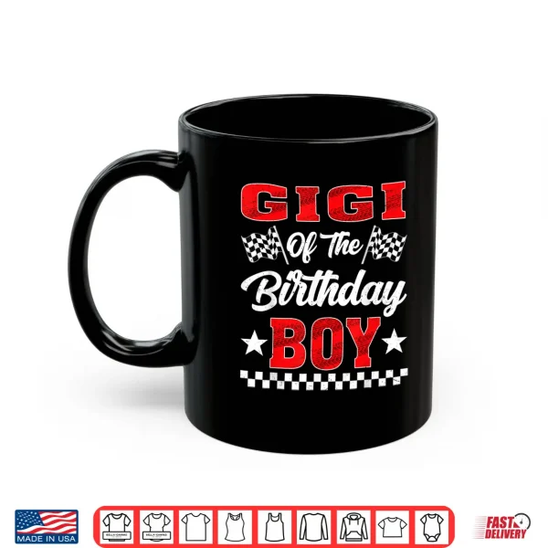 Mug Race Car Gigi of The Birthday Boy Racing Family Shirt