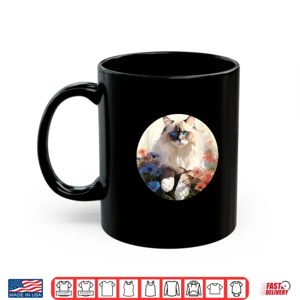 Mug Ragdoll Cat Cat Flower Shirt