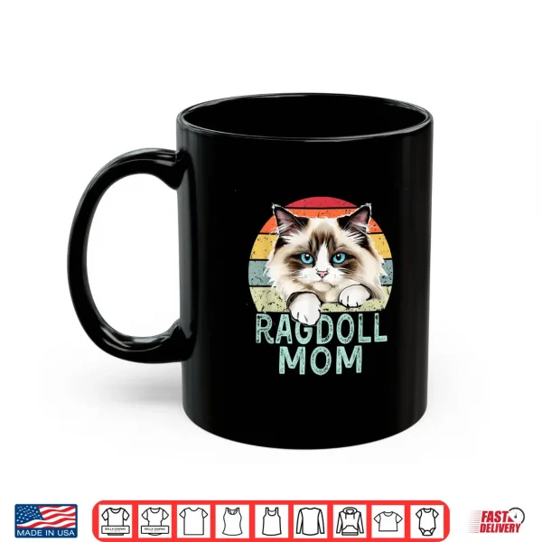 Mug Ragdoll Cat Mom Retro Vintage Funny I Love My Ragdoll Cat Shirt