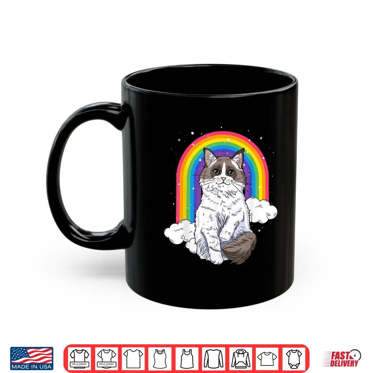 Ragdoll Cat Rainbow Galaxy Kitten Space Kitty Lover Gift Shirt Ragdoll Cat Rainbow Galaxy Kitten Space Kitty Lover Gift Shirt