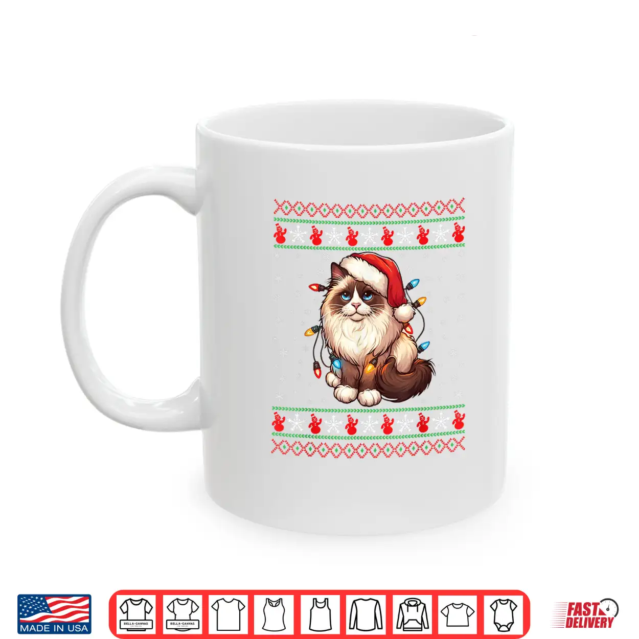 Ragdoll Cat Ugly Christmas Ragdoll Cat Xmas Lighting Shirt Ragdoll Cat Ugly Christmas Ragdoll Cat Xmas Lighting Shirt