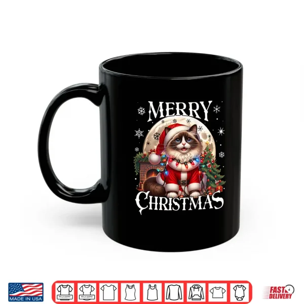 Mug Ragdoll Cat Xmas Outfit Santa Ragdoll Cat Shirt