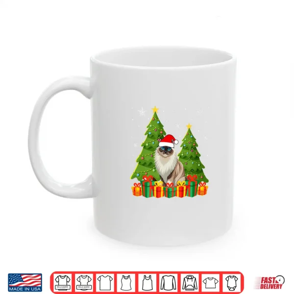 Ragdoll Cat Xmas Tree Lights Santa Hat Ugly Christmas Shirt 3 Mug Ragdoll Cat Xmas Tree Lights Santa Hat Ugly Christmas Shirt