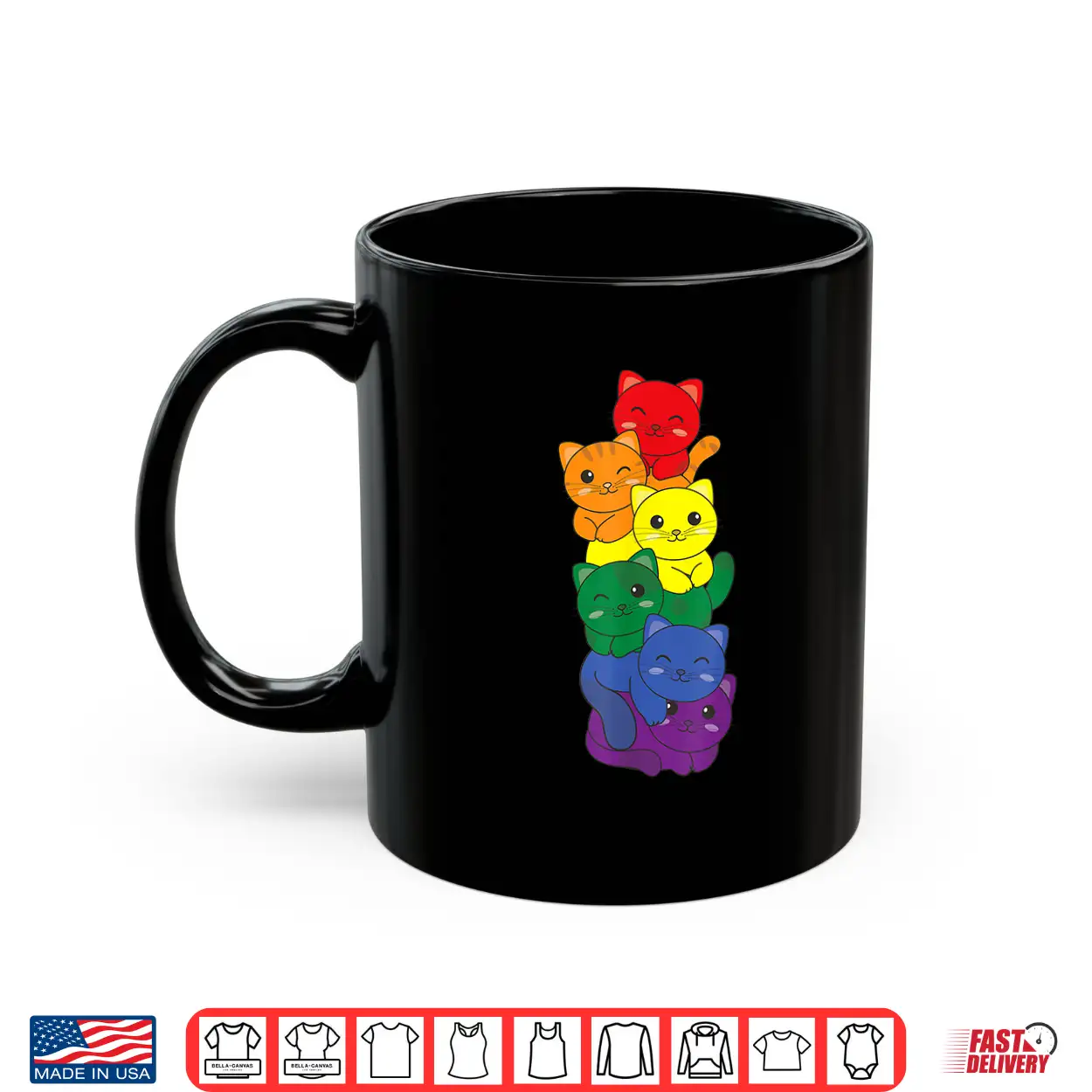 Rainbow Flag Pride Month Lgbtq Rainbow Cat Shirt Rainbow Flag Pride Month Lgbtq Rainbow Cat Shirt