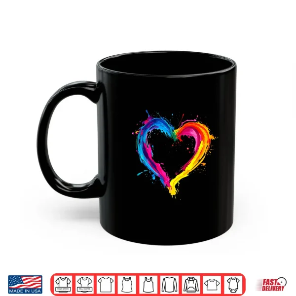 Mug Rainbow Heart LGBTQ Gay Pride Month LGBT Shirt