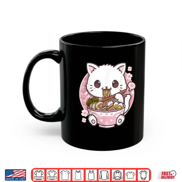 Mug Ramen Cat Kawaii Anime Ramen Cat Cat Lovers Kawaii Neko Shirt