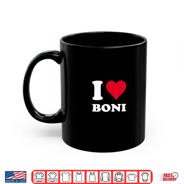 Mug Red Heart I Love Boni Shirt