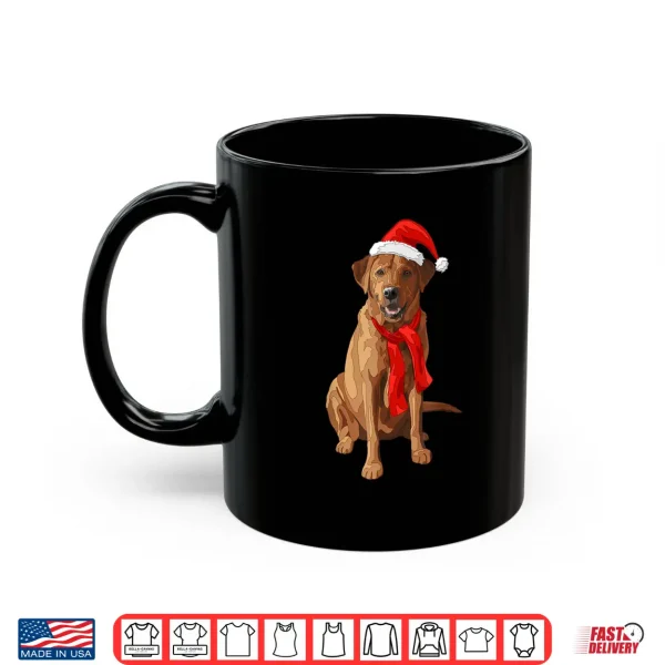 Mug Red Labrador Retriever Dog Christmas Santa Hat RLRCSH Shirt