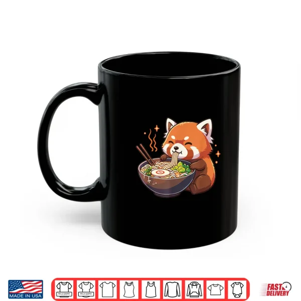 Mug Red Panda with Noodles Ramen Kawaii Red Panda Shirt