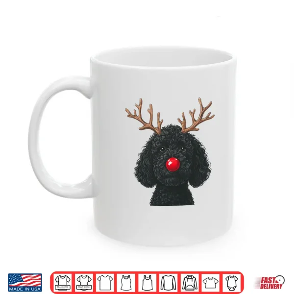 Mug Reindeer Poodle Christmas Poodle Dog Mom Dog Lover Animal Shirt