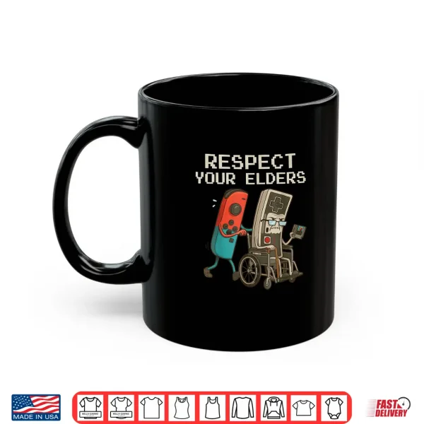 Respect Your Elders Gaming Control Retro Funny Gamer Shirt 3 Mug Respect Your Elders Gaming Control Retro Funny Gamer Shirt