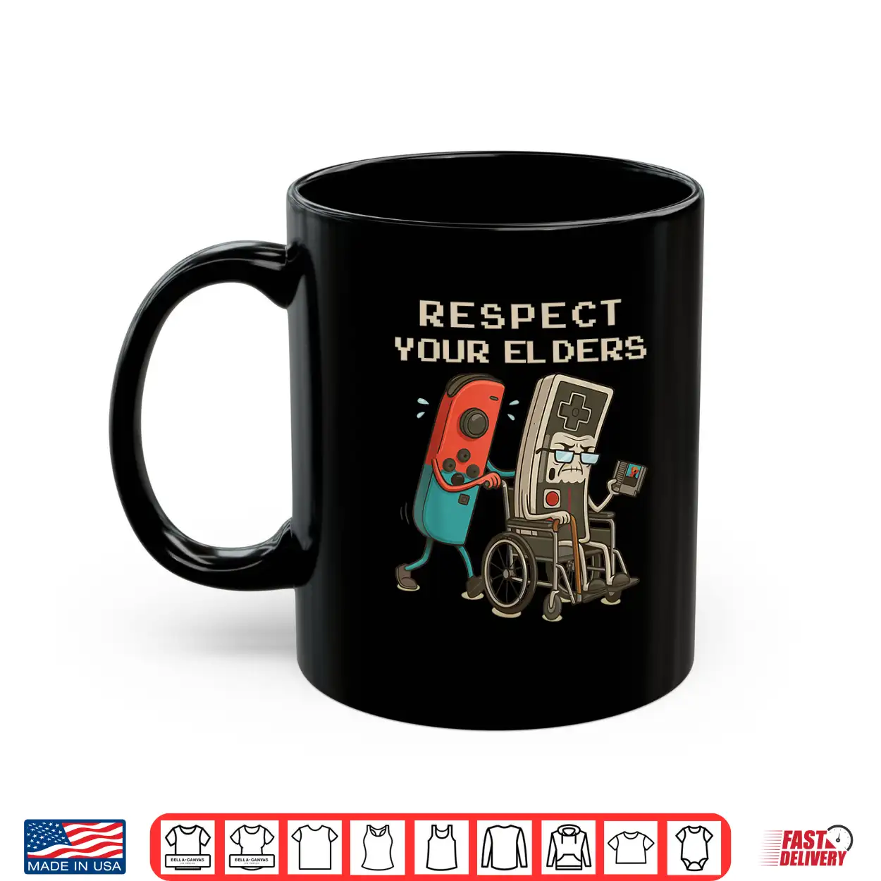 Respect Your Elders Retro Gaming Funny Gamer Controller 80S Shirt Respect Your Elders Retro Gaming Funny Gamer Controller 80S Shirt