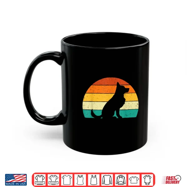 Mug Retro Distressed German Shepherd Dog Lover Pet Owner Shirt