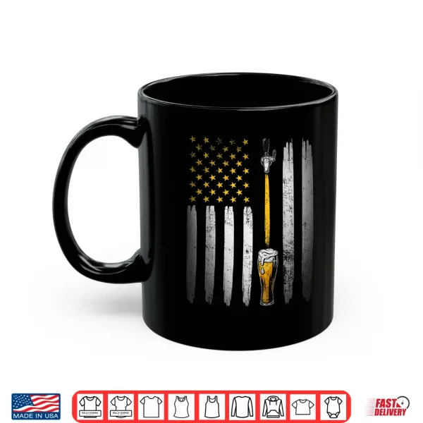 Mug Retro USA US American Flag Beer Craft Brewer Craft Beer Shirt