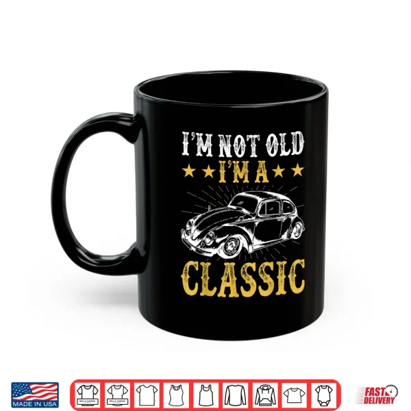 Mug Retro Vintage Bug Classic Car Enthusiast Graphics Shirt