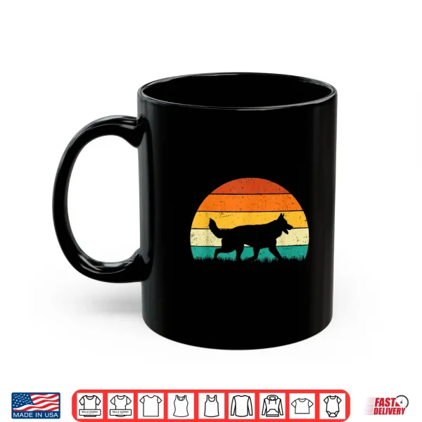 Mug Retro Vintage German Shepherd Dog Lover Pet Trainer Shirt