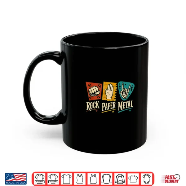 Rock Paper Metal Music Design Shirt 3 Mug Rock Paper Metal Music Design Shirt