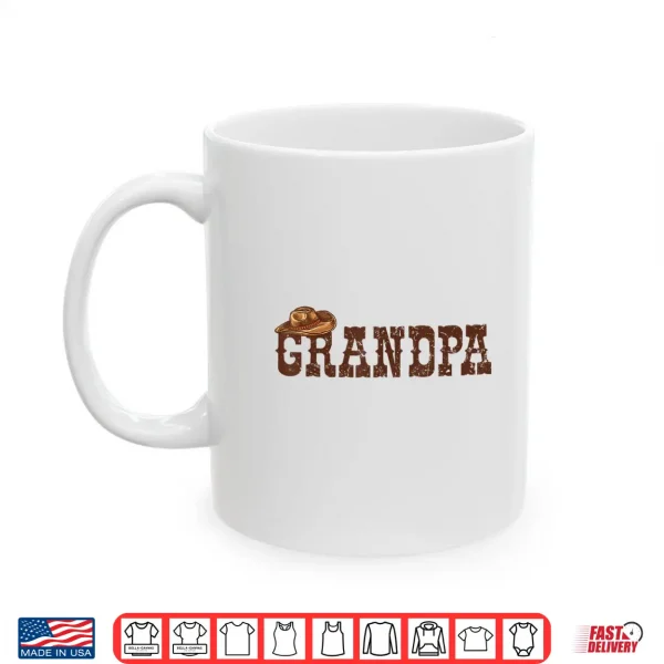 Mug Rodeo Grandpa Western Cowboy Cowgirl Family Group Birthday Shirt
