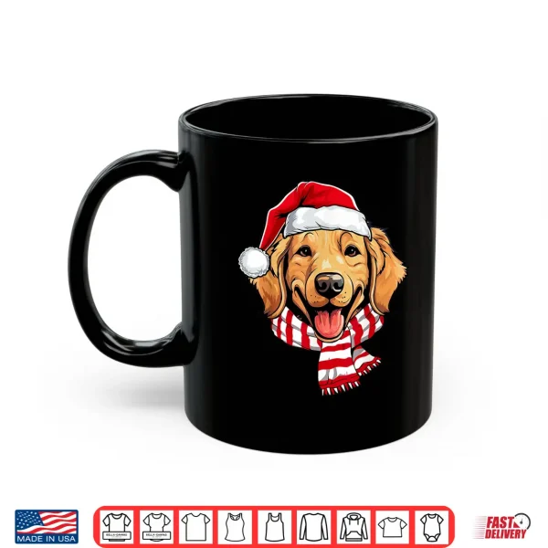 Mug Santa Golden Retriever Christmas Dog Lover Men Women Kids Shirt