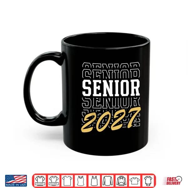 Mug Senior Class Of 2027 Striped Graduate Student Graduation Shirt