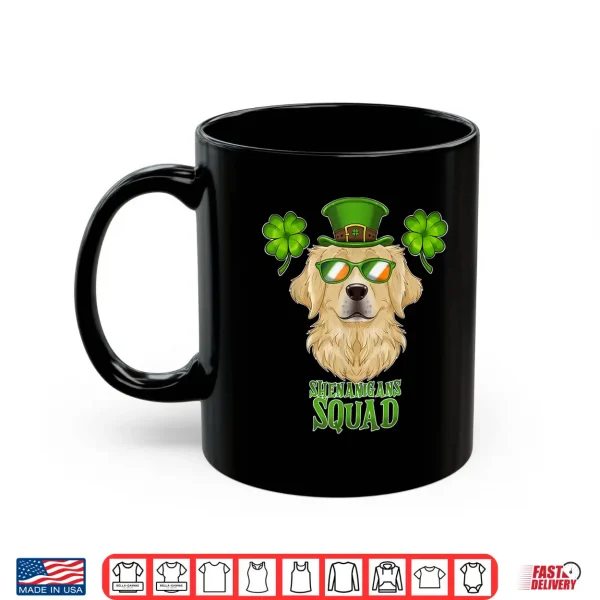 Mug Shenanigans Squad St Patricks Day Golden Retriever Shirt