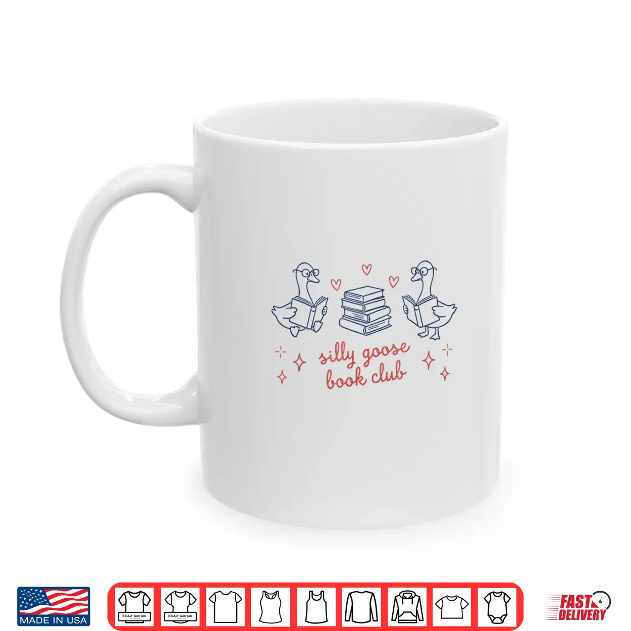 Silly Goose Book Club Cute Geese Reading Bookworms Readers Shirt Silly Goose Book Club Cute Geese Reading Bookworms Readers Shirt