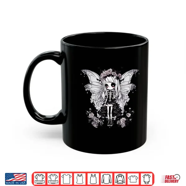 Mug Skeleton Fairy Anime Goth Kawaii Shirt