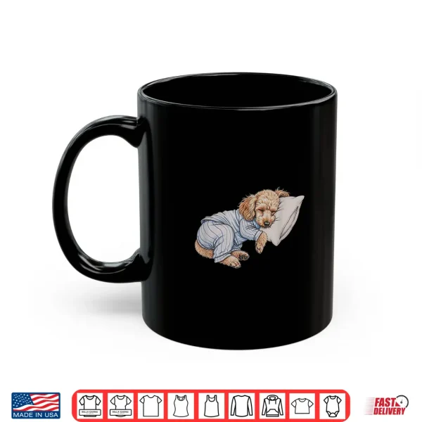 Mug Sleeping Pajama Poodle Drawing Art Design Shirt