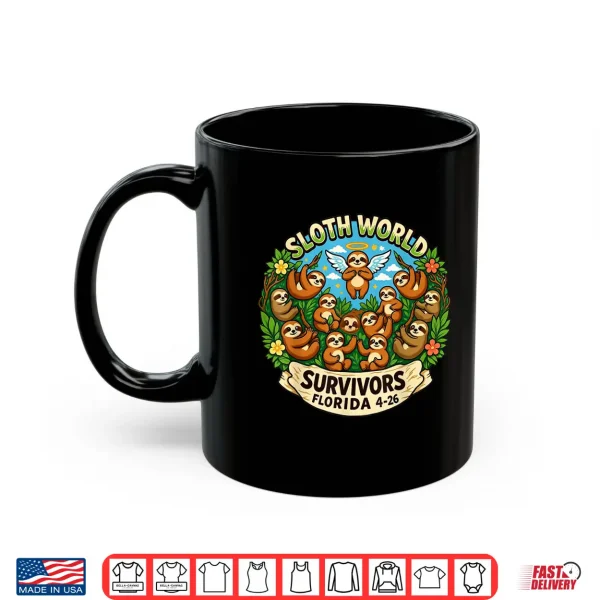 Mug Sloth World 13 Survivors Design Shirt