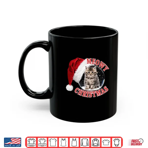 Mug Snow Globe Maine Coon Cat Meowy Christmas Shirt